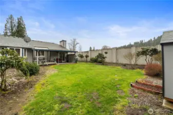 Alt View of Backyard Lawn