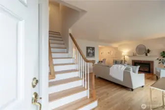 Beautiful refinished hardwoods