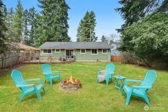 Imagine the evenings roasting marshmallow's and looking up at the stars.