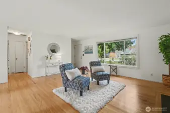 Enjoy hardwood floors and fresh paint.