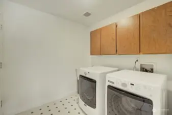 Utility room off family room.