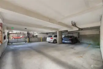 The unit comes with a dedicated parking space in the secure garage.