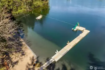Community swimming area on Clearlake
