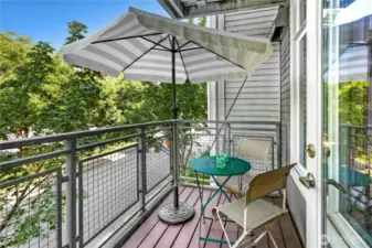 Spacious balcony