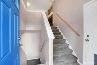 As you enter this split-level home you are greeted by an upper level living room, kitchen, primary bedroom and bath, while the lower level offers you a cozy family room, two more bedrooms and bath.