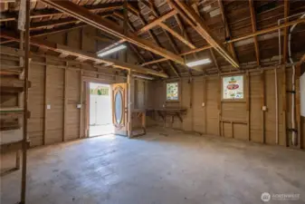 Another view of the inside of the garage