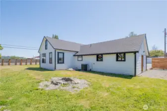 The side of the home
