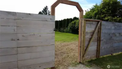 Pass Through Gate to Back Yard