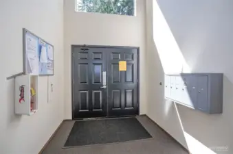 Entryway to the building.