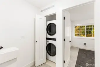 laundry upstairs