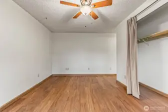 Primary Bedroom with ceiling fan