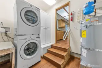 Laundry room and water heater