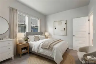 556 1/2: Bedroom 1 (virtually staged)