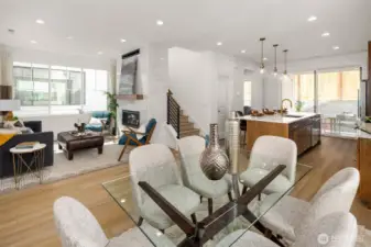 Great room styling with flow provide a comfortable environment.