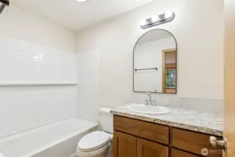 Updated upstairs full bathroom -