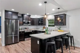 Perfect Peninsula for casual meals or entertaining