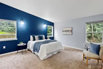 Primary Bedroom with ensuite and walk-in closet