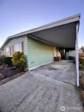 Two vehicles can easily fit here