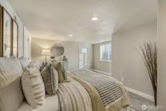 Comes with its own entry door