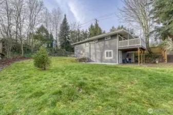 Room for gardening, playset, or flexing