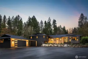 Exclusive custom home is a true architectural statement, offering exceptional privacy just minutes from downtown Issaquah.