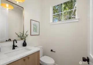 Main floor powder room