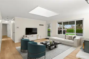 Living Room with a view of the front and street