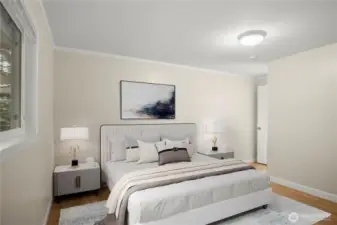 Stagged Master Bedroom