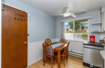 Eat in Kitchen Adjacent to the Side Door Overlooks the Front of the Home~