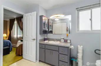 Main Bath Opens to the Primary Suite as well as the Hallway~