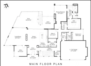 Main level of plan - currently in permits