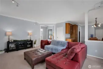 living room is centrally located
