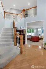 stairwell up to all bedrooms