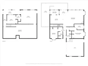 Lower Level and Main Level Floor Plan