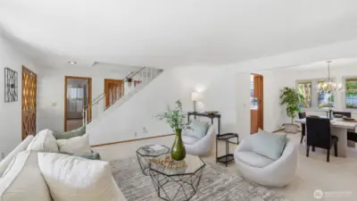 Another view of this seamless entertaining space.