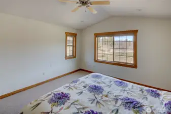 Nice views of the surrounding mountains from the primary bedroom.