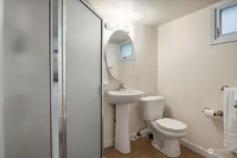 Basement suite bathroom