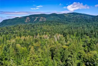 Unobstructed Tiger Mountain view via drone