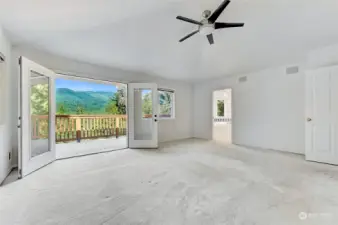 Primary Bedroom w/French Doors to new Balcony (Upstairs)