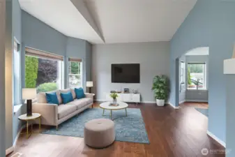 Living room  Virtually staged