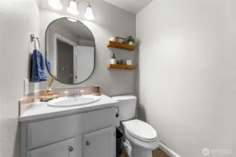 Main floor half bath