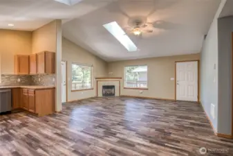 Comfortable layout for entertaining guests.