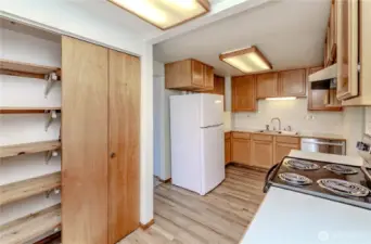 large pantry closet.