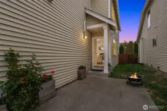 Patio with entry to great room