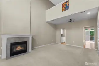 Gas fireplace to cozy up to on cold winter nights.