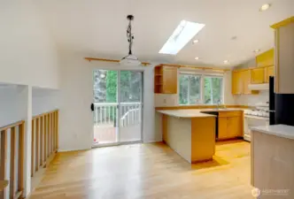 Sliding door to deck
