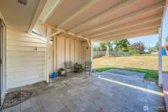 covered deck for shade on a sunny day or BBQ in the rain