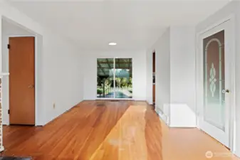 Large living room with fire place