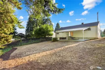 Large back yard!