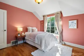 One of 3 bedrooms on upper level.